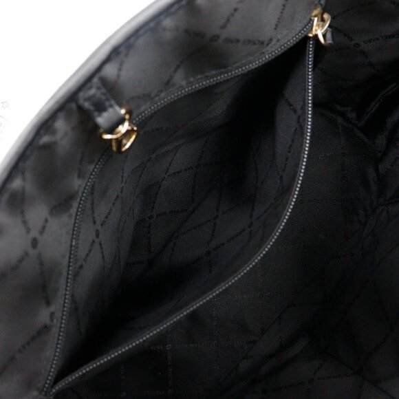 Michael Kors Jet set travel Tote Bag 35F1GTVT2L graphic logo black PVC Women - Picture 9 of 12